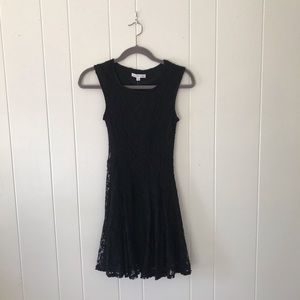 Black lace dress